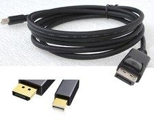 Minidisplayport to Displayport Cable Black 2m MINIDP-DP SN55
