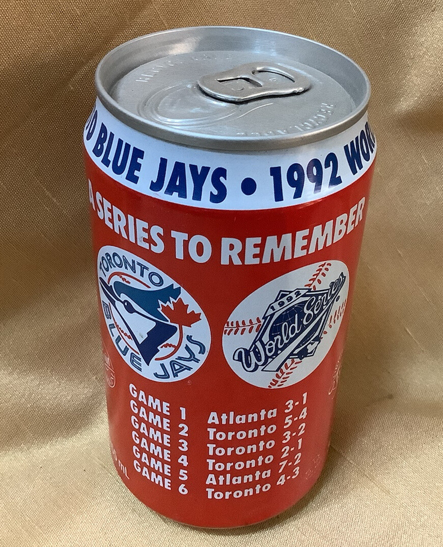 Vintage Coca Cola Empty Can 1992 World Series Champion Toronto