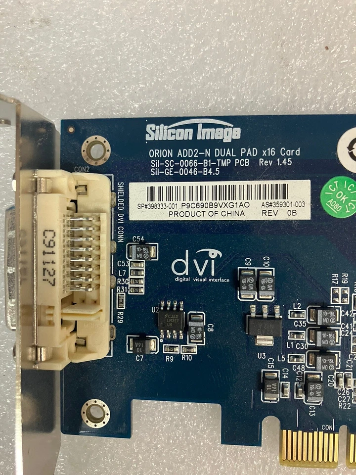 ~ Silicon Image Orion ADD2-N Dual Pad Graphics Video Card 359301-003 398333-001 - Image 3 of 4