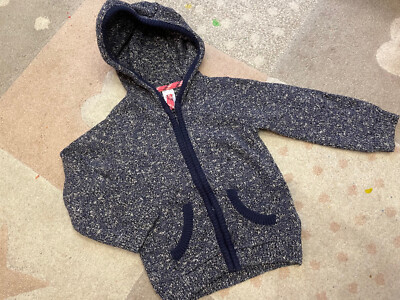  Wie NEU! Carter s. Hoodie Strickjacke Pullover Pulli Gr. 92 - blau 
