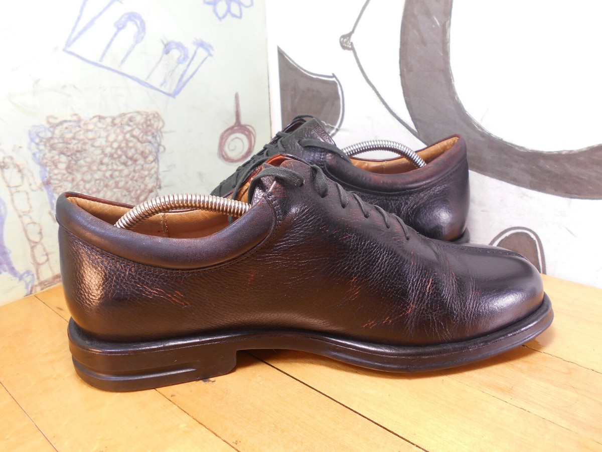 Sandro Comfort Walk Black and Tan Stitched Oxford‎ Shoes mens size 9D Brazil Sandro Black Leather Oxfords Comfortwalk Mens Size 10.5D  main image 2
