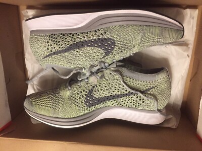 NEW NIKE Flyknit Racer Euro 38 US 5,5 UK 5 Macaron Pack Ghost Grey Grün Green
