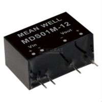 Meanwell MDS01N-12, Dc Dc-Wandler, 24:12V 84Ma 1W