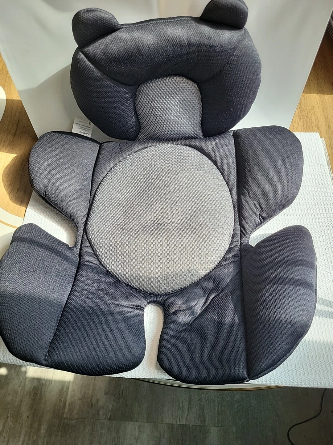 Newborn Baby Support Cushion Infant Insert 3D Mesh Breathable Liner Black Bear