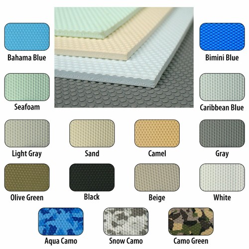 SeaDek Snow Camo EMBOSSED Boating Floor 40"X80" Sheet Boat Foam W/ 3M - Picture 6 of 7