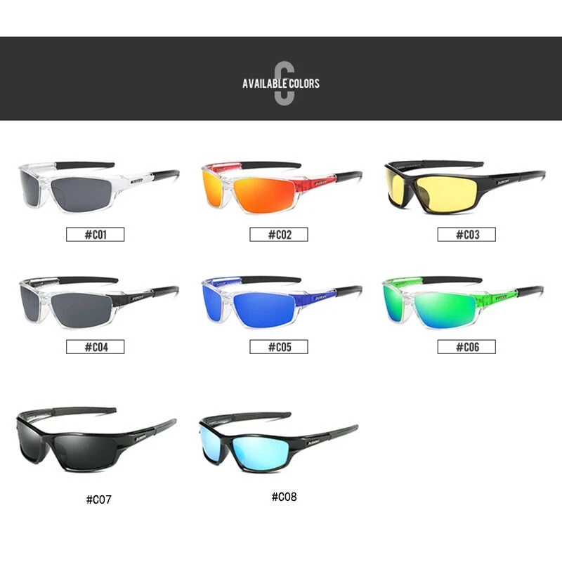 Gafas de sol deportivas polarizadas DUBERY para hombres mujeres ciclismo pesca conducción Foto 4 de 4