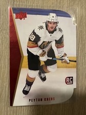 2020-21 Upper Deck Hockey Series 2 Peyton Krebs Die-Cut Red & Gold RDT-13 Vegas