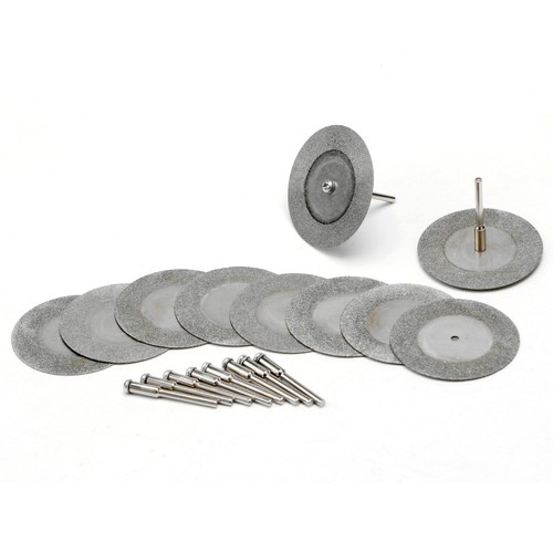 10Pcs 50mm 2 "pulgadas Diamond Rotary Saw Blades Grinding Cut-off Disc Shank 1/8 " - Imagen 6 de 24