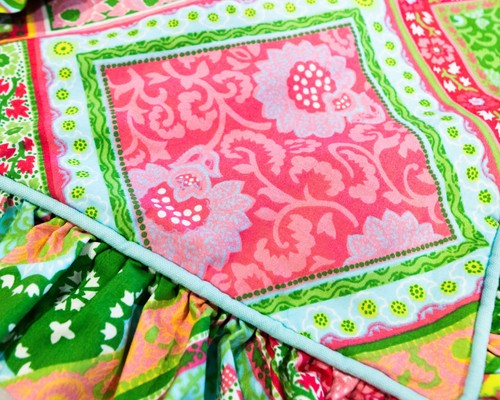 Lily Pulitzer Inspired Colors Pillow Shams Queen Custom Made With Ruffles - Picture 2 of 4