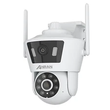 ANRAN Wireless WiFi Security Camera Dual Lens 4MP 360° PTZ Audio Home Outdoor