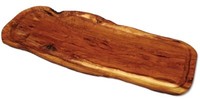 Olivenholz Brett Mit Saftrille Naturform, Ca.60Cm