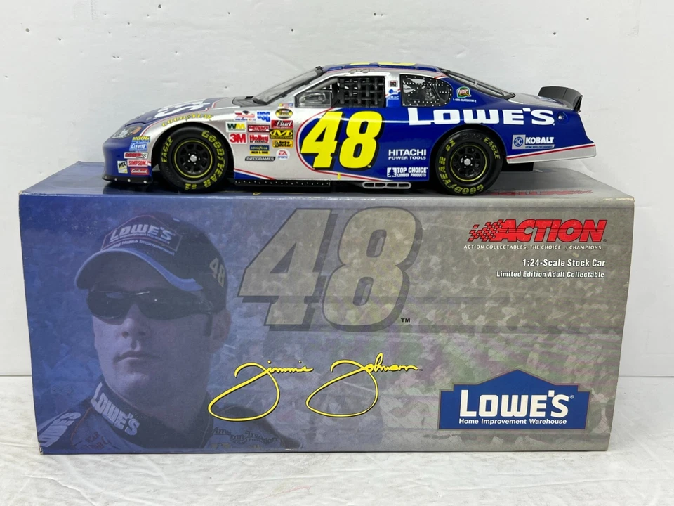 Action Nascar #48 Jimmie Johnson Lowe's GM Dealers 2005 Monte Carlo 1:24 Diecast Foto 3 de 4