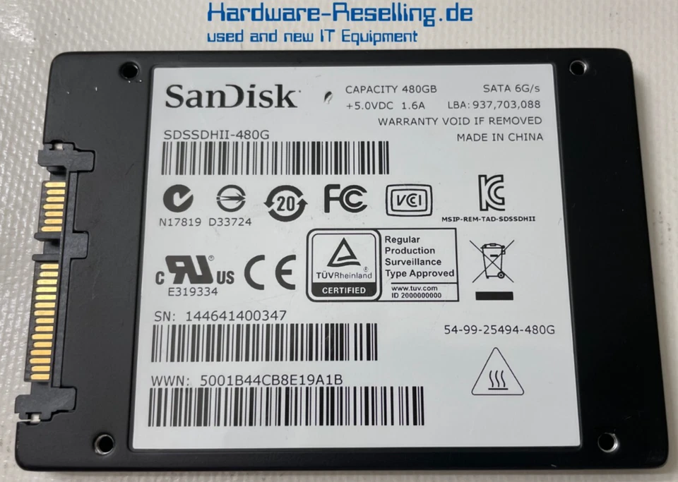 SanDisk Ultra II SSD 480GB SATA III 6G 2,5" SDSSDHII-480G