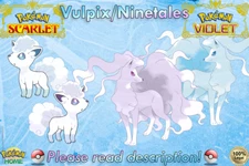 🍊Shiny/Non-shiny Alolan Vulpix/Ninetales 6IV🍇Pokémon Scarlet/Violet (💯Legal)
