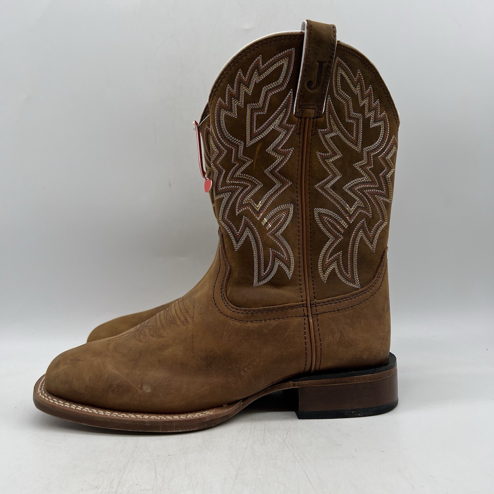 Justin Boots Frontier 11 Inch Square Toe Cowboy Mens Brown Casual