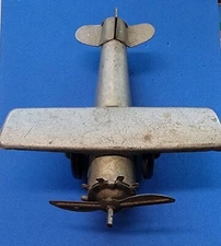 Pressed Steel Toy Airplane Aircraft Antique FRICTION TOY VINTAGE 