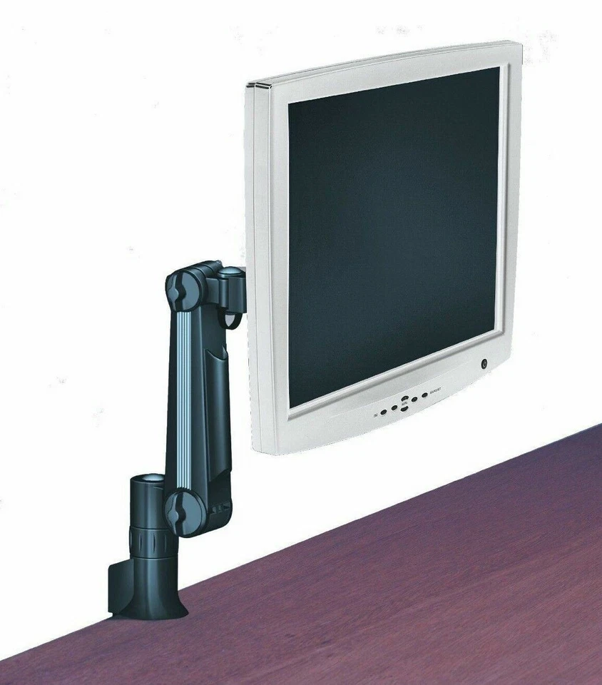 TV Stand Monitor Arm Table Desk Mounted Black 13" to 21" Camper Caravan Boat - Image 4 of 4