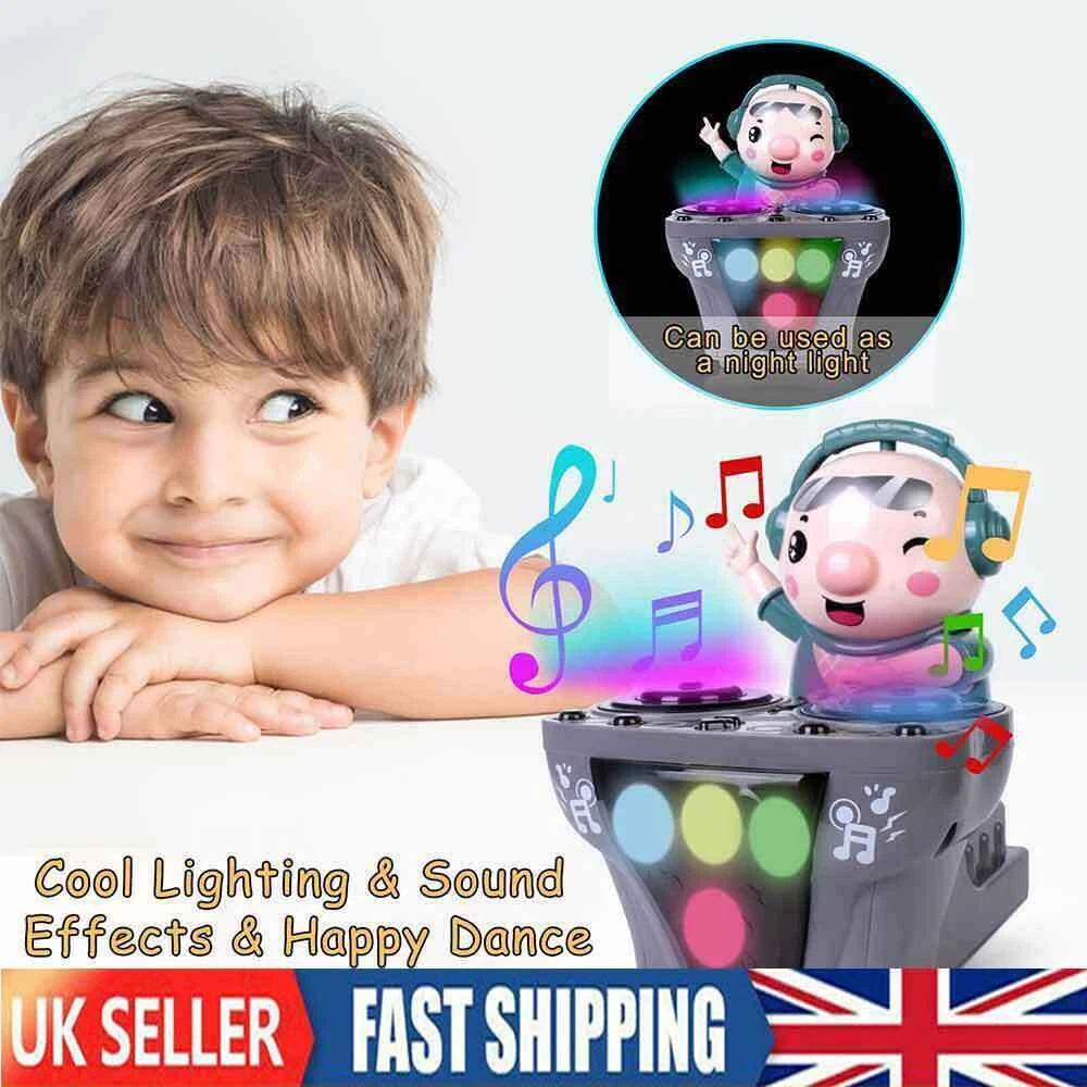 DJ Pig Musical Toy Swing Electronic Dancing Piggy Doll Infant Baby Kids Gift UK