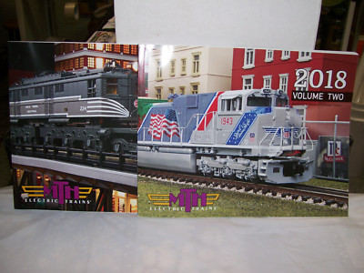 MTH Electric Trains BRAND NEW Year 2018 Vol. 1 & 2 Catalogs Railking & Premier 