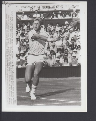 Foto Vintage Tennis - Boris Becker, Wimbledon 1986 - Tirage Argentique 20x13 Cm - Original