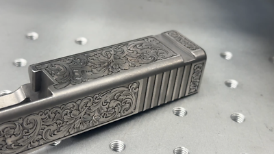 Glock 19 Slide Gen 3 Stainless Engraved Custom Scroll Design | eBay