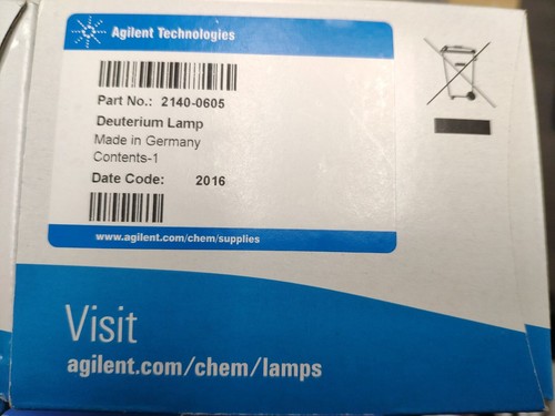 Agilent 2140-0605 Deuterium Lamp.New in sealed box.FedEx or DHL Shipping - 第 1/6 張圖片