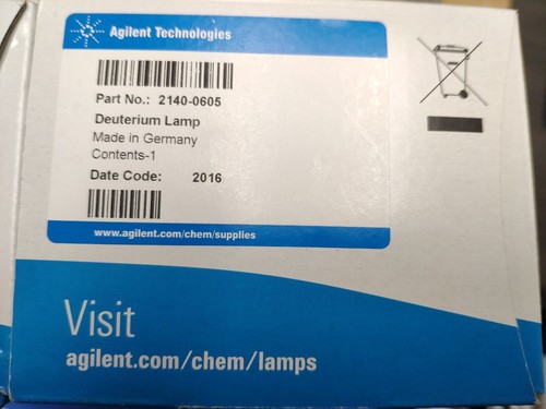 Agilent 2140-0605 Deuterium Lamp.New in sealed box.FedEx or DHL Shipping - Picture 1 of 6