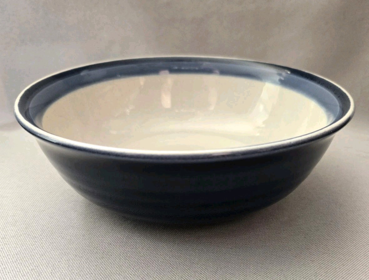 Set Of 2 Pfaltzgraff Denim Cereal Soup Bowls 6 5/8
