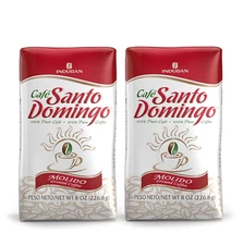 Santo Domingo Medium Roast Ground Coffee 8 oz Pack of 2 Fresh Flavor