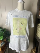 Harry Styles Harry  s House One Direction Rare White Abstract Art T-shirt Small