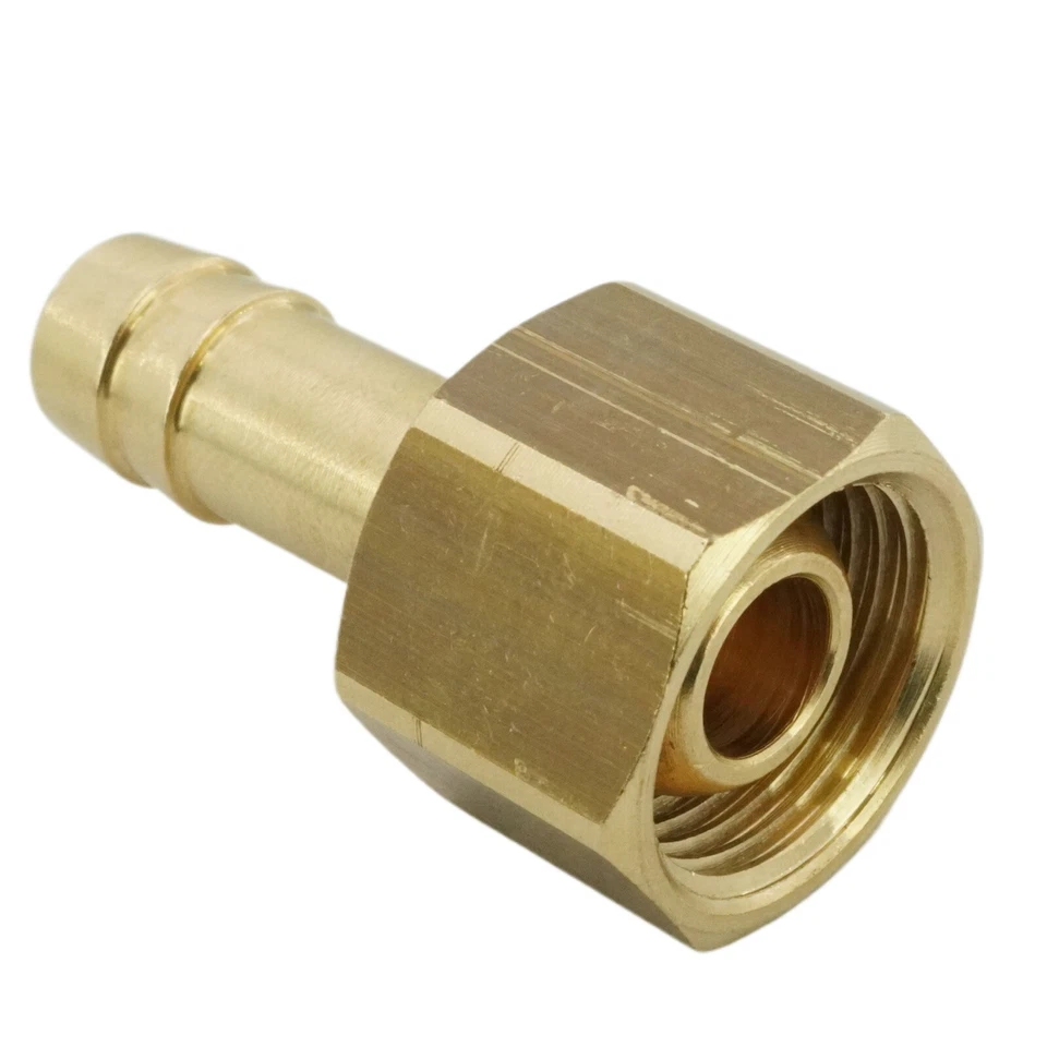 Buse de Tuyau Avec Ecrou Laiton / Nickelé Inox Pneumatique Raccords - Photo 3/4