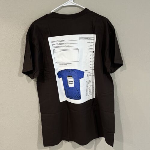 Sonic Youth Washing Machine Brown Tee Pleasures Collab NEW Large - Picture 2 of 5