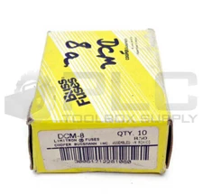 BOX OF 10 NEW BUSSMANN DCM-8 LIMITRON FAST-ACTING FUSE
