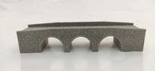 N GAUGE MODEL RAILROAD TRIPLE ARCH STONE BRIDGE N SCALE L241mmxH50mmxW56mm
