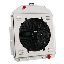 For 1942-1952 51 50 Ford Pickup F1 F2 F3 At 4-row Aluminum Radiatorshroud Fan