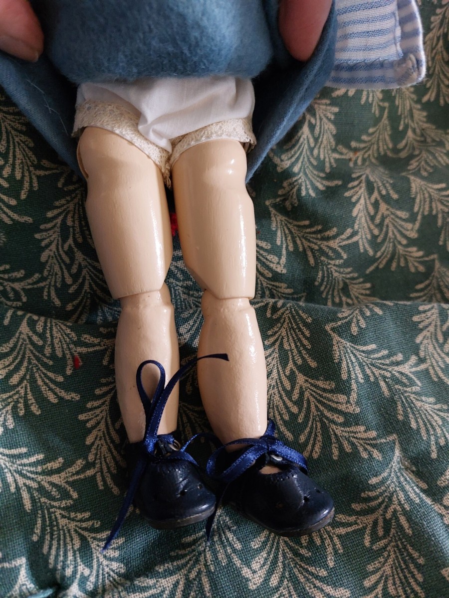 Ancienne Poupée Marie Quillouch Signée AO – 23 Cm – France – Tête Biscuit/composite