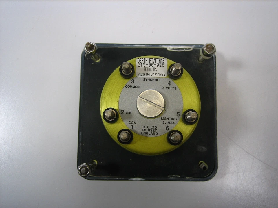 BandG-H2000 Synchro Analog Depth Gauge (FT and Fathoms) BENCH TESTED GOOD - Image 4 of 4