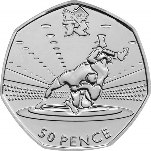 London Olympic 2012 50p Coins - Triathlon Football Judo Wrestling - FREE POSTAGE - Picture 30 of 32