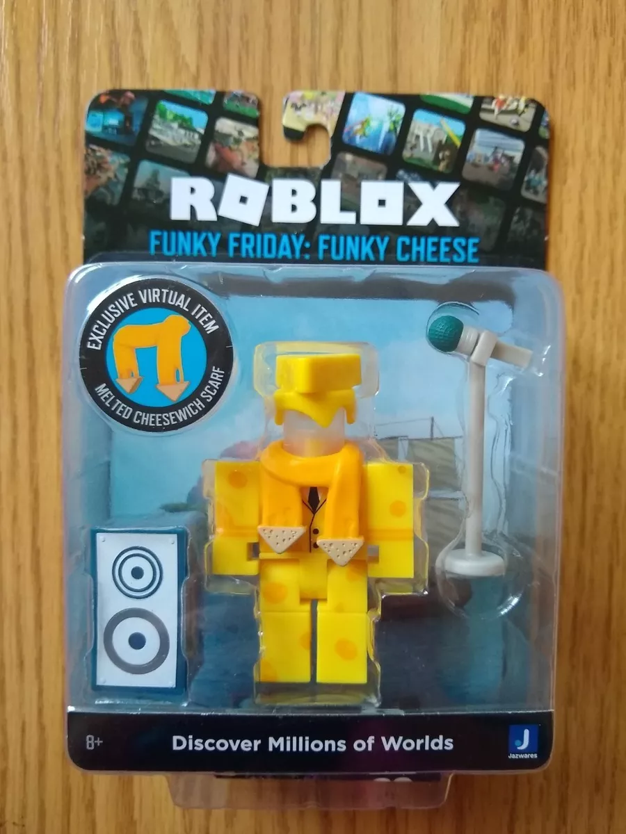 ROBLOX Funky Friday Cheese Figure Video Game Code App Boys Toys NEW NIP