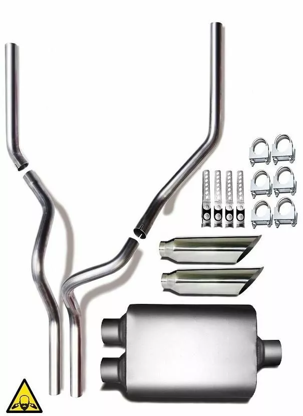 Custom dual on sale exhaust kits