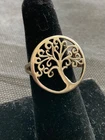 925 sterling silvef Tree of Life ring size 6.5 vintage Read