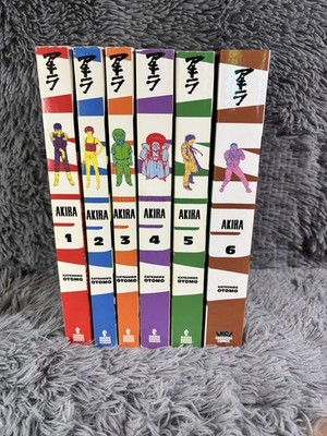 English Akira Manga Volumes 1-6 Complete Set By Kodansha