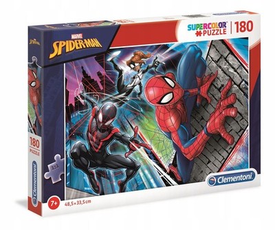 Marvel Spider-Man 180 Teile Puzzle Clementoni Supercolor Alter 7+ Neu