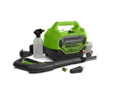 #ad Greenworks 1800 PSI 1.2 GPM Cold Water Electric Pressure washer with 2 Spray Tip $72.50