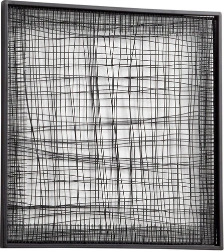 Wall Decor Art CYAN DESIGN BELHAM Small Graphite Iron - Picture 1 of 2