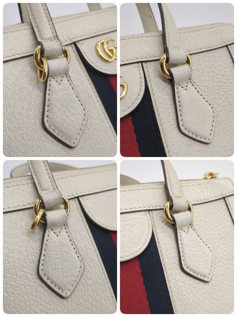 GUCCI Old Gucci Ophidia Sherry Leather Tote Bag 2Way Business Travel thumbnail 9