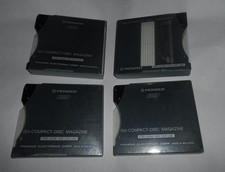 4 Pioneer PRW 1141 6-CD Magazines with sleeves, varying condition please read