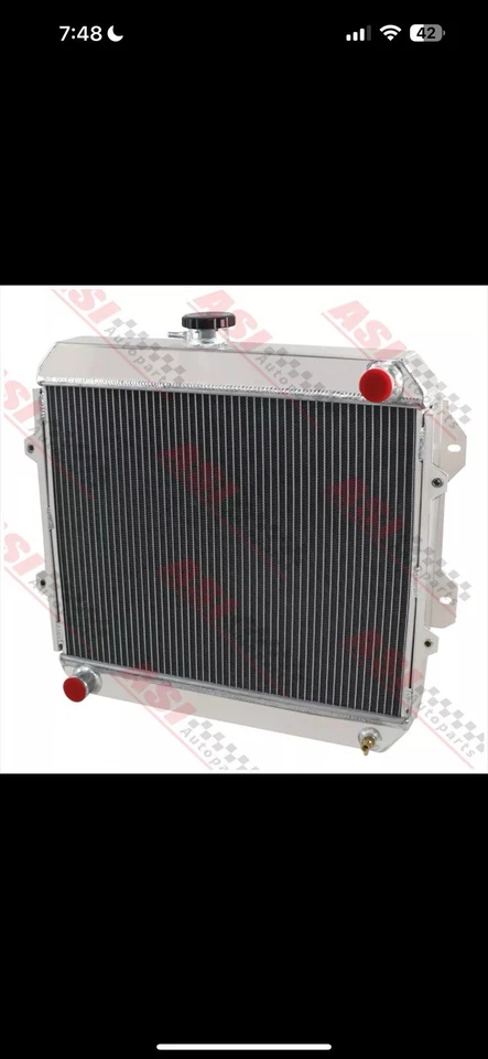 3 row Aluminum Radiator 88-97 for Toyota Hilux RN85 YN85 22R 4CYL 2.4L PETROL - Image 3 of 4