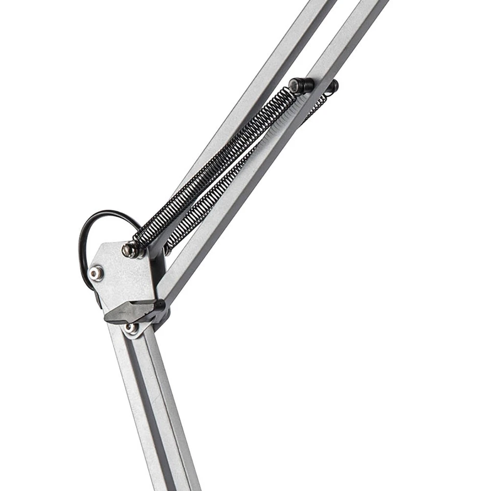 Luce Morsetto Turn Me Argento Max. 60W E27 Lampada da Scrivania Tavolo Vintage - Immagine 4 di 4