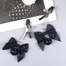 Adjustable 2pcs Nipple/Breast Clamps/Clips w/ B e l S3T1JF4d l-Black Q1S8